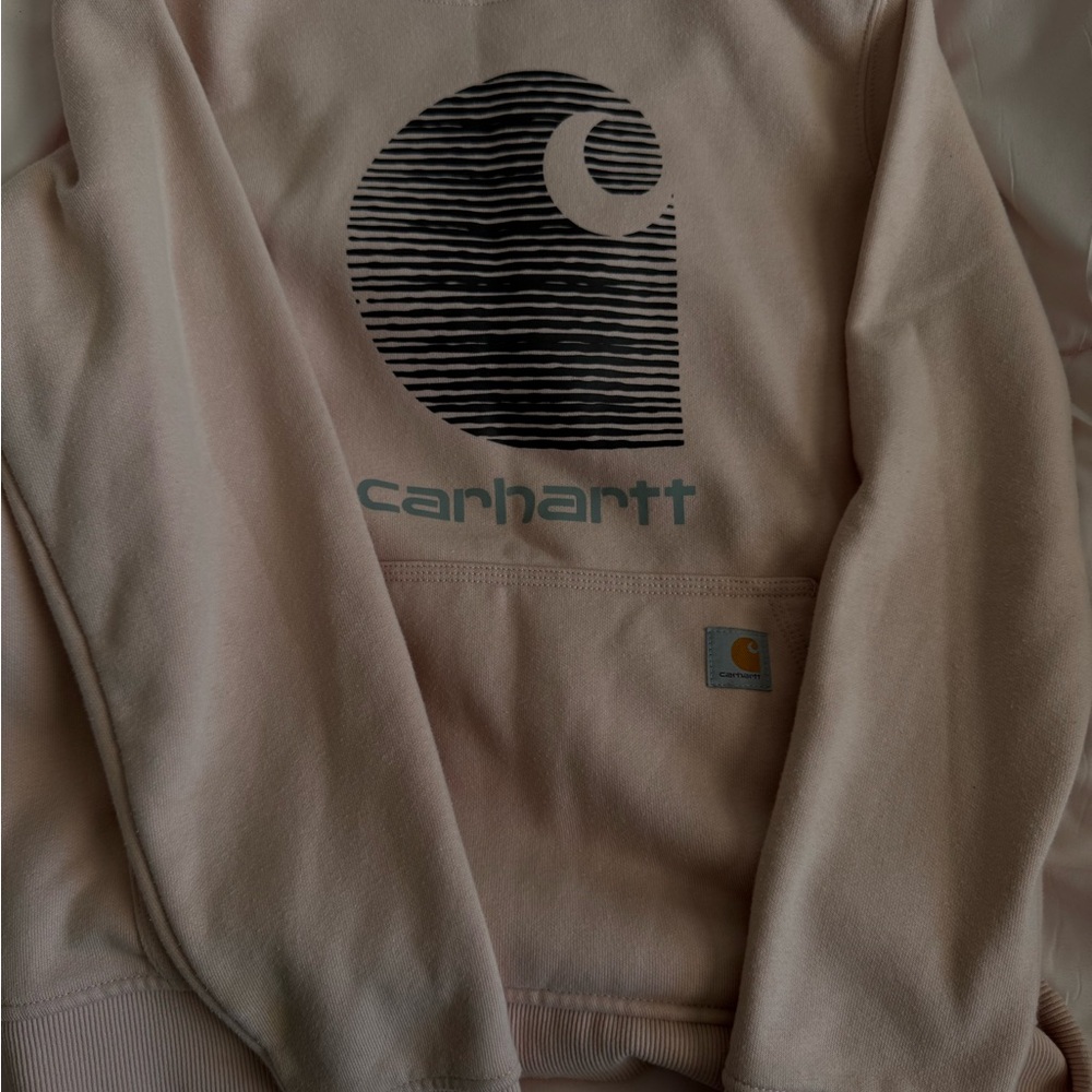 Carhartt Light Pink Hoodie with Logo